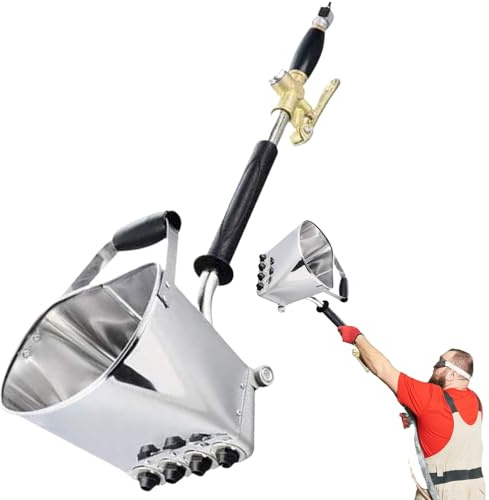 Concrete Sprayer - Long Handle Wall Paint Sprayer | Precision Control Construction Plastering Equipment | Stucco Spray Tool Long Handled For Ceilings Wall Renovation Base Leveling House Painting