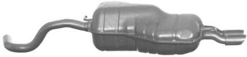 VEGAZ SES-87 Endschalldämpfer Hinten Kompatibel mit SEAT Leon Schrägheck 1M1 1M6253609AJ 1M6253609AM