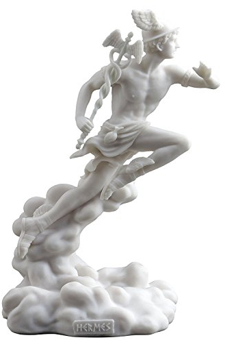 JFSM INC. Hermes Statue griechischer Gott der Reise, Glück und Handel
