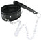 Jerbro 1 Stk. Halsband Erwachsene Sex Spielzeug Flirt SM Halsband-Geschirr mit Leine Ketten Schwarz (BDSM01)