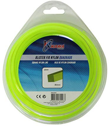 Hilo de nylon para desbrozadoras 3MM 15MT cuadrado Kawapower - Bricoferr
