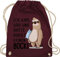 Shirtracer Turnbeutel Rucksack - Sprüche Statement - Hatte direkt keinen Bock - Faultier - Unisize - Bordeauxrot - mit aufschrift kam sah beutel statements faultiere stoffrucksack sprüchen￼ faultier,