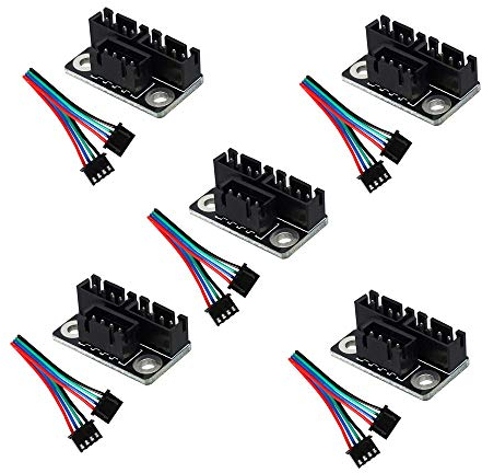 ZkeeShop 5Pcs 3D Printer Stepper Motor Parallel Module with Cable Compatible for Double Z Axis Dual Z Stepping Motors Reprap Prusa Lerdge 3D Printer Board Accessories and Parts