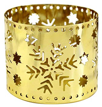 haoyuestory Kerzenhalter, Kreative Gerade Hohl Eisen Kerzenständer, Elch Schneeflocke Weihnachtsbaum Kerzenleuchter, Teelichthalter Für Hause, Wohnzimmer Und Büro Ornamente, Schön