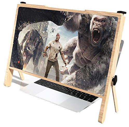 Computerbildschirmlupe, Laptop-bildschirmvergrößerung, HD-Bildschirm Vergrößerungsglas Verstellbarer Winkel, Klappständer Für Computer/Tablet, Eignet Sich Für Alte Personen, Um Zeitungen Zu Lesen