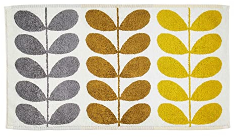 Orla Kiely Trio Stem Dune Bath Mat, 50x90cm