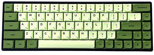 Matcha Keycaps Sublimation PBT Ähnliches XDA-Profil 124 Key Keycap Geeignet für Cherry MX Mechanical Keyboard