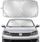 Auto Windschutzscheiben-Sonnenschutzabdeckung Gelten für VW Volkswagen TSI T5 T4 CC Tiguan, Auto Innen Sonnenschutz Frontscheibe Sonnenschirm Schutz UV, Visiere, Autoscheibenzubehör