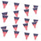 Tatuo Amerikanische USA Flaggen Wimpel Party Banner 10 m/ 33 Fuß Dekoration Zubehör USA Patriotisches Ammer Banner Unabhängigkeitstag Dekoration USA Wimpelkette Banner mit 20 Fahnen