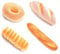 4 Pcs,Fake Bread,Brot Dekoration,Simulation Brot,Baguette, Donut-BröTchen, Imitations-Ornament-Dekoration,für BäCkerei-Dekoration/Schaufensterdekoration/Home-Party-Dekoration/Foto-Requisiten (1)