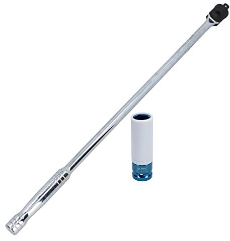 AB Tools 1/2in. Drive 24” Breaker Power Bar with 17mm Deep Alloy Wheel Nut Socket