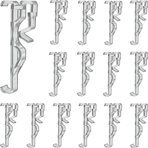 Valance Clips 20pcs 2.5inch Clear Plastic Hidden Retainer Holder Clip for Window Blind Valance,Horizontal Faux & Wood Blinds Parts