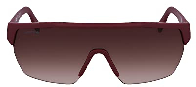 Lacoste Unisex L989S Sunglasses, 603 Matte Dark RED, 62