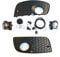 HZ-DESIGN Komplettset Nebelscheinwerfer zum Nachrüstung NSW Set Kit kompatibel mit Golf V GTI