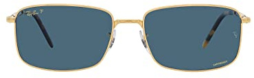 Ray-Ban RB 3717 Gold/Blue 57/18/145 Unisex Sonnenbrillen
