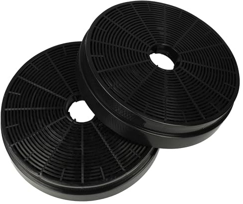 vhbw 2x Aktivkohlefilter kompatibel mit Klarstein 10034098 | 10034099, 10034100, 10034101, 10034102, 10034104, 10034107 Dunstabzugshaube - 17,5 cm