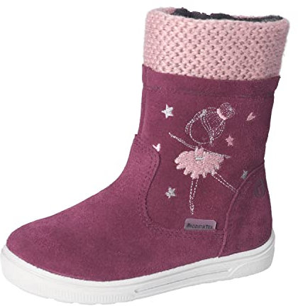 RICOSTA Mädchen Klassische Stiefeletten Sweet,Kinder Stiefeletten,WMS:Mittel,lose Einlage,RicostaTEX,uebergangsschuhe,Merlot/Rose (380),35 EU