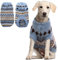 Hjumarayan Hundepullover - Boho Hundepullover Mittelgroße Hunde Weihnachtspullover, Schöne Hunde Pullover mit Geschirr Öffnung, Dicken Hundepulli Französische Bulldogge Labrador Pullis (Blau XL)