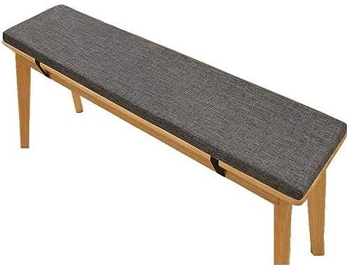 Bankauflage Sitzkissen, Benutzerdefinierte Bankkissen Bankauflage Stuhlkissen für Fensterbank, Waschbar Abnehmbarem Gartenbankauflage rutschfeste Bankpolster Schaukel (Dunkelgrau 100*40*5cm)