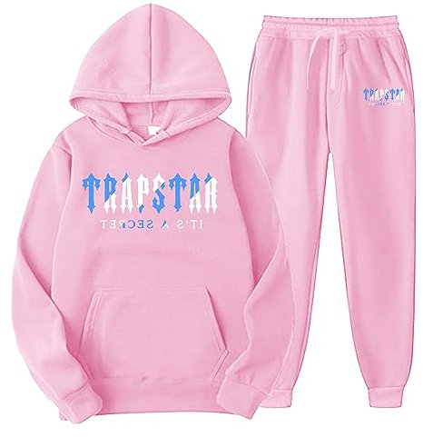 ALTIRO Herren Jogginganzug Trainingsanzug Sportanzug Trapstar Aufdruck Unisex Jogging Anzug Set 2 Piece Hoodie Sporthose Kapuzenpullover Jogginghose Sweatshirt Casual Hoodie Hose