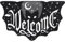 Ro Rox Welcome Cat Doormat Bat Shaped Gothic Nonslip Décor Rug Halloween Indoor Outdoor