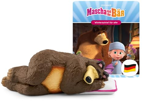tonies Figura para Toniebox, Masha y el Oso Hibernación para todos + 5 historias más divertidas y divertidas, juego de audio para niños a partir de 4 años, tiempo de juego de 50 minutos aprox