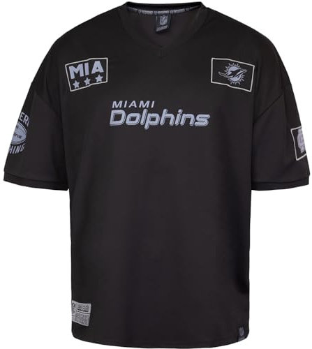 Recovered NFL Team Salute Black Military Oversized Mesh Limited Jersey Trikot (DE/NL/SE/PL, Alphanumerisch, L, Regular, Regular, Miami Dolphins)
