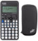 Taschenrechner FX-82 DE ClassWiz - Schultaschenrechner mit Schutztasche CalcCase Tiny L - Robuster wissenschaftlicher Taschenrechner für Schule - Zuverlässiger Schulrechner, schwarz