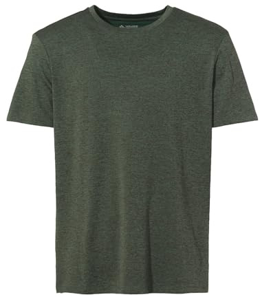VAUDE Essential T-Shirt für Herren – Schnelltrocknendes & pflegeleichtes Sport Shirt, Atmungsaktives Outdoor T-Shirt mit Rundhals, für Fahrradreisen, Wandern & Trekking - Agave, L