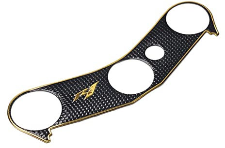 VNRQJLSN Adesivo per Cerchione per Y&amaha YZF-R1 per YZF R1 YZFR1 2004-2008 Piastra Protezione Serbatoio Moto Forcella Distintivo Copertura Staffa Sterzo Adesivo Decalcomania(Oro)