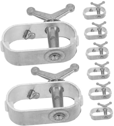 OFFSCH 8stücke Zaun Draht Kabel Spanner Hochwertiger Drahtseilspanner Rostfrei Stabiles Drahtspannen Für Maschendrahtzäune