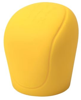 zjxtnb Auto Schaltknauf Abdeckung für Audi A6 S6 Sedan Avant 4A 4B 4F 4G C4 C5 C6 C7 C8, Manueller Automatik Geschwindigkeit Schaltknauf Top Kappe Interieur Zubehör,Yellow