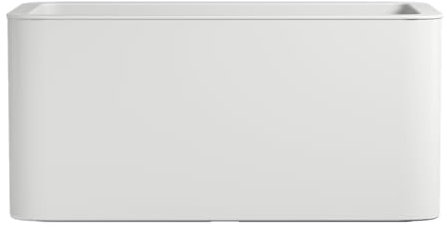FLORUS Jive Terrace 80cm - Jardinera por Interior y Exterior - L78 x W39 x H37.2 cm - Blanco/White