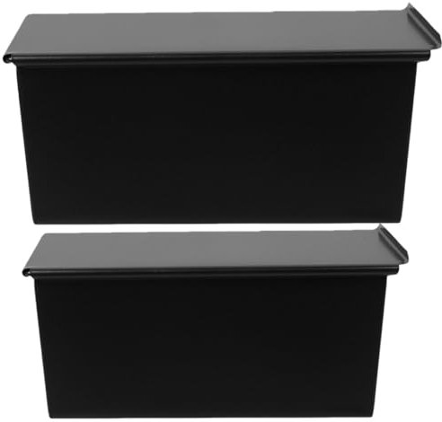 Mikinona 2stücke Toastbrotform Mit Deckel Backformen Aus Kohlenstoffstahl Antihaftbeschichtete Kastenform Für Haushalt Einfach Entformbar Reinigen