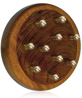 Outil de massage Kansa pour cuir chevelu et corps - Appareil de massage ayurvédique traditionnel pour le bien-être et la relaxation, idéal pour promouvoir le cuir chevelu et le soin du corps, outil
