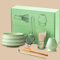 Rppiup Matcha Tea Set, 6pcs Matcha Whisk Set Accessory for Matcha Whisk, Whisk Holder, Matcha Bowl, Scoop, Sifter, Ceramic Matcha Bowl. Mtacha Kit for Making Usucha, Koicha and Matcha Latte (Green)