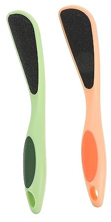 FRCOLOR 2pcs Professional Pedicure Feet Care Tools Foot Scrubber for Hard Skin Remover and Pedicure Files for Care and Sharpeners for Skin