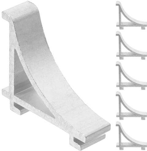 UKCOCO 6pcs Stainless Steel Freezer Shelf Clips Easy to Install Refrigerator Support Clips for Organizing Metal Shelving and Heavy-duty Refrigerator Accessories