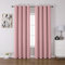 CUCRAF Verdunklungsvorhänge Thermovorhang Kälteschutz 2er Set H213 x B132cm Vorhänge mit Ösen Rosa Vorhang Blickdicht Weich und Langlebig Schallschutz Vorhang für Schlafzimmer Wohnzimmer
