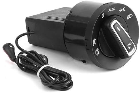 GLILAR Lichtschalter Scheinwerfer Kompatibel Mit Skoda Für Fabia I 6Y2 1990 1991 1992 1993 1994 1995 1996 1C0941531 Auto-Scheinwerferlampen-Steuerschalter-Lichtsensormodul