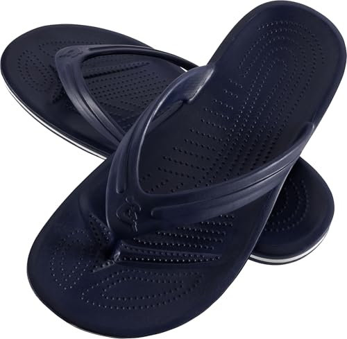 CRESSI Bubble Flip Flop, Ciabatte Infradito Gomma Eva, Dry, Comode, Resistenti e Leggere, Suola Plantare Antiscivolo di Lunga Durata, per Spiaggia e Piscina Unisex Adulto, Blu Navy, 41/42