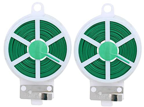 CIYODO 2rollen Gartenpflanzenbinder Flexibler Gartendrahtbinder Pflanzenkabelbinder Für Rankpflanzen Pflanzenbefestigungswerkzeug Zum Befestigen An Spalieren DIY-befestigungsband Für