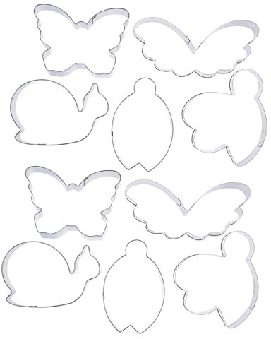 Zerodeko 2sätze Teiliges Edelstahl Ausstechformen Kekse Formen Für Backen Multifunktionale Diy Backzubehör Für Kuchen Pralinen Eis Und Gelee Spülmaschinen Mikrowellengeeignet Geruchlo