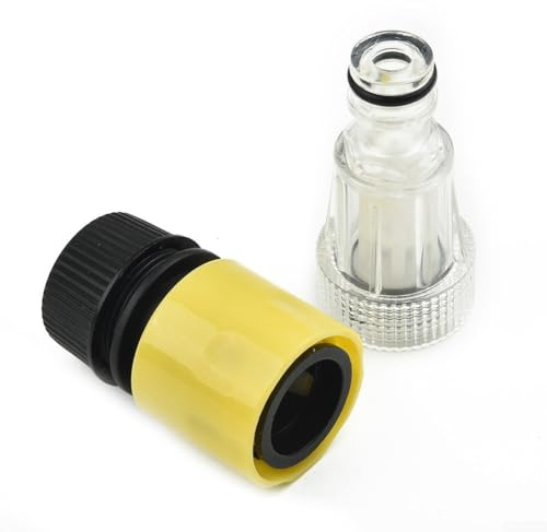 Auto-Hochdruckreiniger-Filteranschluss-Set mit Kunststoff-Wasserhahn-Adapter, Gartenschlauch-Armatur, technische Kunststoff-Schnittstelle für Hochdruckreinigung