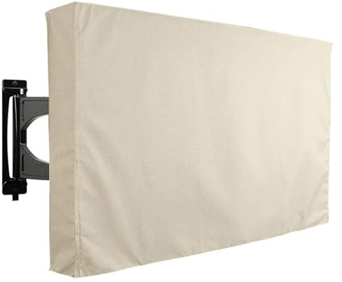 Outdoor TV Cover Screen Dustproof Waterproof Set Television Case 22'' To 75'' Inch For Home(Beige,FOR 50-52inch TV)
