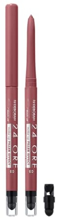 Deborah Milano - Matita Labbra 24Ore, 05 Cashmere Rose, Finish ad Alta Pigmentazione e Ultra-Scorrevole, Filler Effect e a Lunga Durata, Waterproof