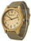 BEWELL Herren Uhr Aus Holz Analog Japanisches Quarzwerk mit Nylon Armband Rund Casual Holzarmbanduhren für Männer (Grün)