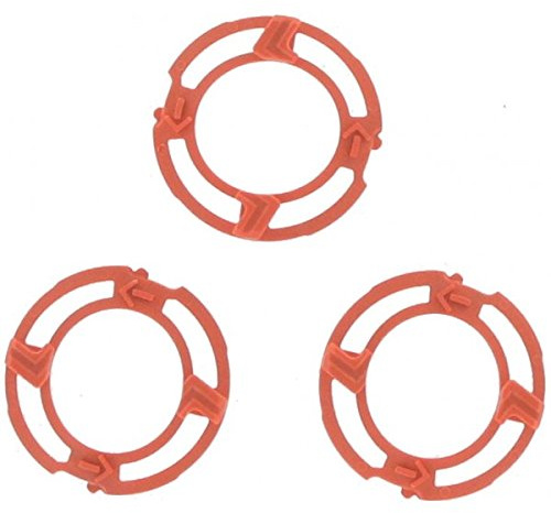 (Pack of 3) Compatible Orange Plastic Locking Plates for Philips RQ12/60 SH70 SH90