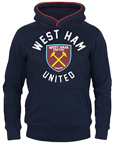West Ham United FC Boys Hoody Fleece Graphic Kids OFFICIAL Football Gift