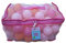 Tech Traders 100 Pink Play Balls, Soft Balls with Smooth Surface,BPA Free, Meet All Safety Standards, Easy Mesh Storage Bag